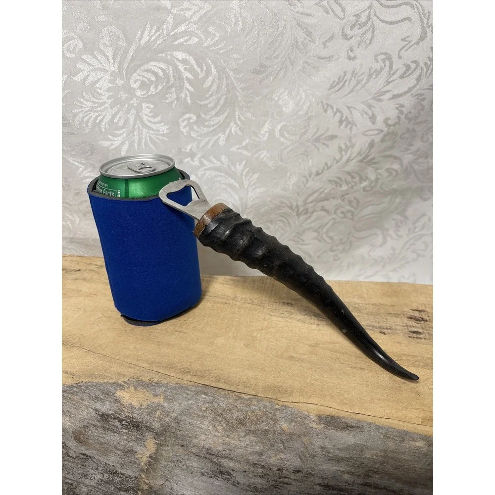 Africa Horn Springbok Antelope Antler Black Bottle Can Opener Unique Gift Barwar